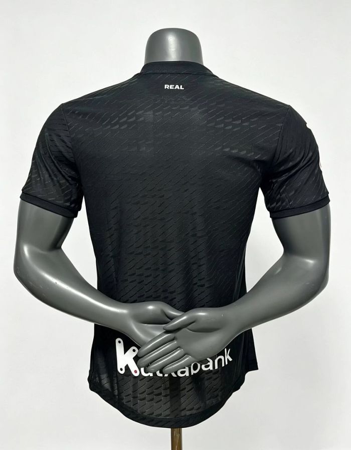 Player Version 2026-2027 Real Sociedad Away Black Soccer Jersey Football Shirt