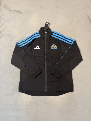 2026-2027 Newcastle United Black Soccer Windbreaker Jacket Football Jacket