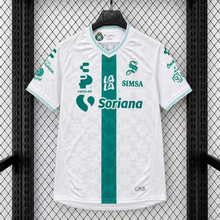 Fan Version 2026-2027 Santos Laguna Away White Soccer Jersey Football Shirt