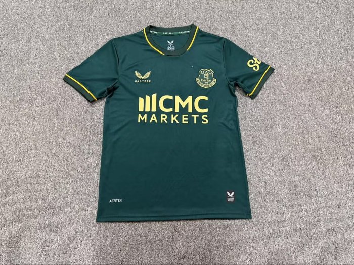 with Sponor Logo Fan Version 2026-2027 Everton Third Away Green Soccer Jersey Football Shirt
