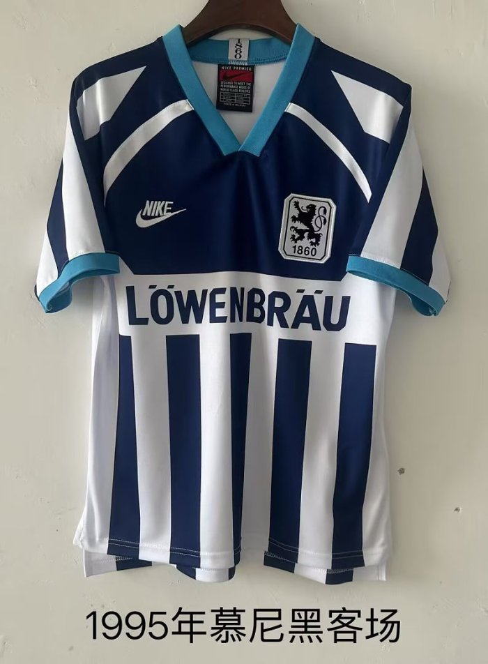 Retro Jersey 1995 TSV 1860 Munich Away Soccer Jersey Vintage Football Shirt