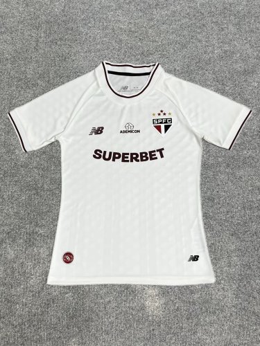Women 2026-2027 Sao Paulo Third Away White Soccer Jersey Girl Football Shirt