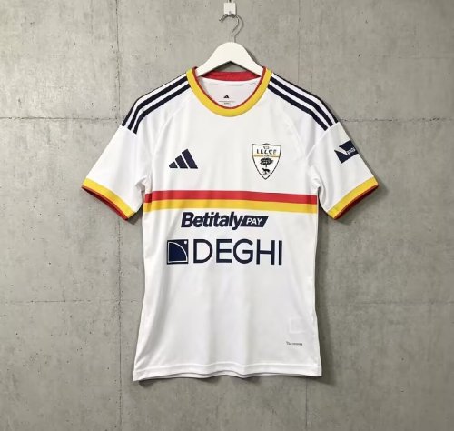Fan Version 2026-2027 Lecce Away White Soccer Jersey Football Shirt