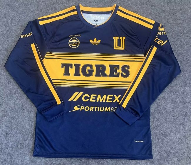 Long Sleeve Fan Version 2026-2027 Tigres UANL Away Soccer Jersey Football Shirt