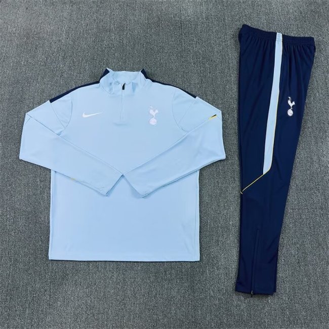 2026-2027 TOT Sky Blue Soccer Training Sweater Jacket Football Jacket and Pants