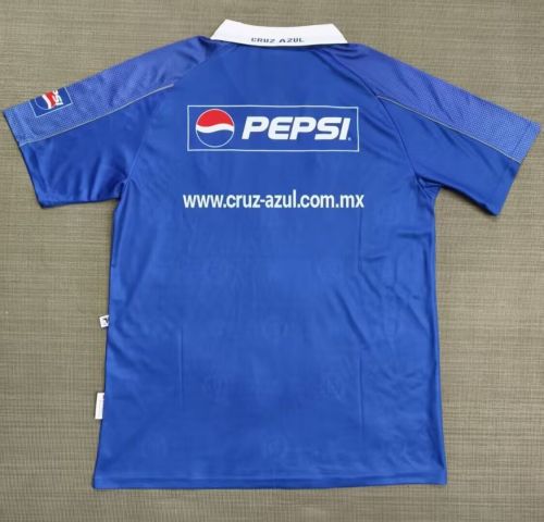 Retro Jersey 2002-2003 Cruz Azul Home Soccer Jersey Vintage Football Shirt