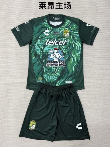 Youth Uniform Kids Kit 2026-2027 Leon Home Soccer Jersey Shorts Child Football Set