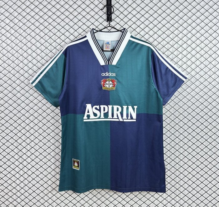 Retro Jersey 1997-1998 Bayer 04 Leverkusen Away Soccer Jersey Vintage Football Shirt