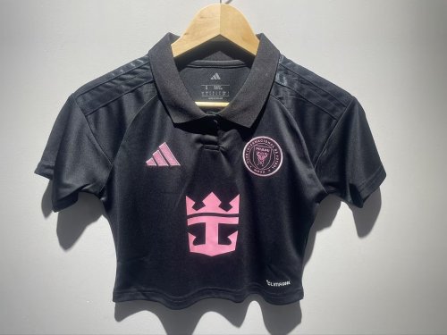 Women 2026-2027 Inter Miami Away Black Soccer Shirt Girl Football Jersey