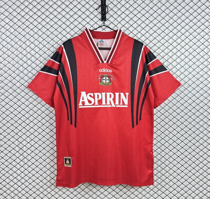 Retro Jersey 1997-1998 Bayer 04 Leverkusen Home Soccer Jersey Vintage Football Shirt