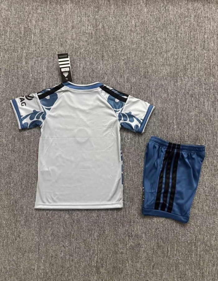Youth Uniform Kids Kit 2026-2027 Eintracht Frankfurt Third Away Soccer Jersey Shorts Child Football Set