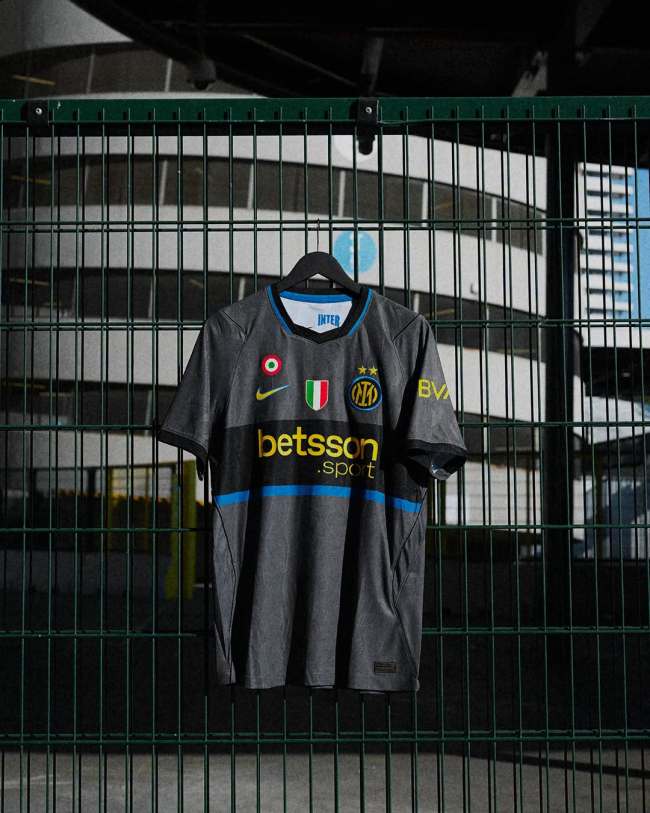 with BBVA+U Power+Scudetto+Italia Patch Fan Version 2026-2027 Inter Milan Third Away Soccer Jersey Inter Football Shirt