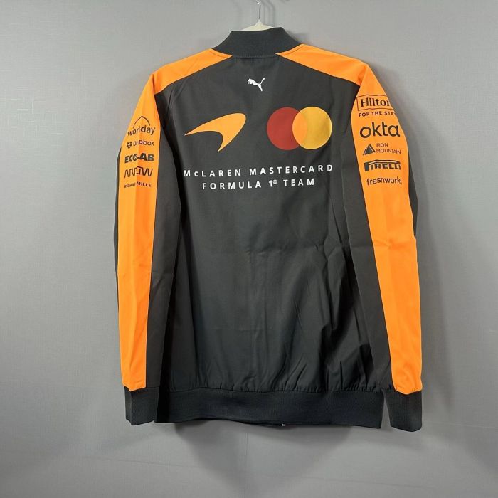 2026 Maclaren Black/Yellow Windbreaker Sweater Racing Hoody