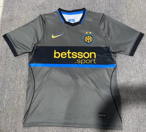 Fan Version 2026-2027 Inter Milan Third Away Grey Soccer Jersey Inter Football Shirt