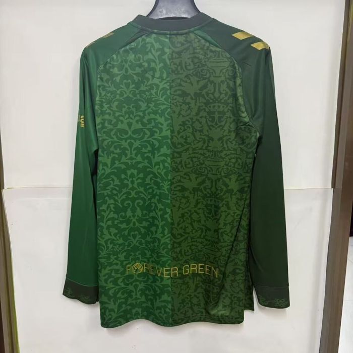 Long Sleeve Fan Version 2026-2027 Real Betis UCL Version Away Green Soccer Jersey Football Shirt