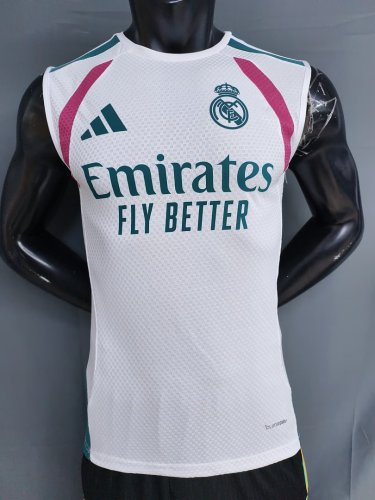Fans Version 2026-2027 Real Madrid White Soccer Training Vest Real Football Shirt