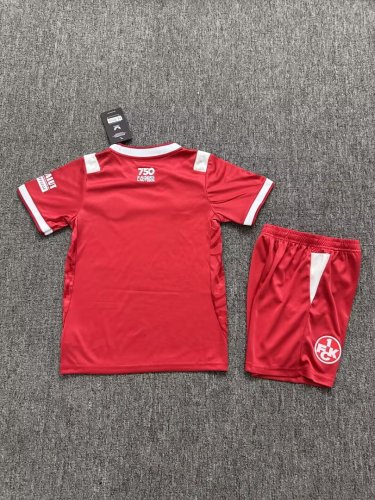 Youth Uniform Kids Kit 2026-2027 Kaiserslautern Home Soccer Jersey Shorts Child Football Set