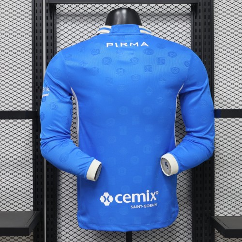 Long Sleeve Player Version 2026-2027 Cruz Azul Home Soccer Jersey Football Shirt