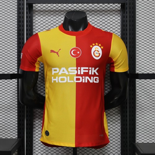 with Sponor Logo Player Version 2026-2027 Galatasaray Home Soccer Jersey Football Shirt