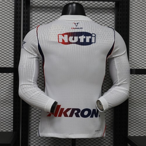 Player Version Long Sleeve 2026-2027 Chivas Away White Soccer Jersey Football Shirt