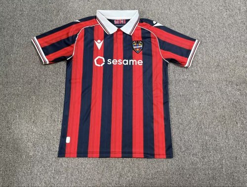 with Sponor Logo Fan Version 2026-2027 Levante Home Soccer Jersey Football Shirt