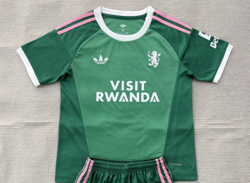 with Sponor Logo Fan Version 2026-2027 Aston Villa Green Goalkeeper Football Shirt Soccer Jersey