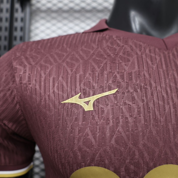 Player Version 206-2027 AS Monaco Away Maroon Soccer Jersey Football Shirt