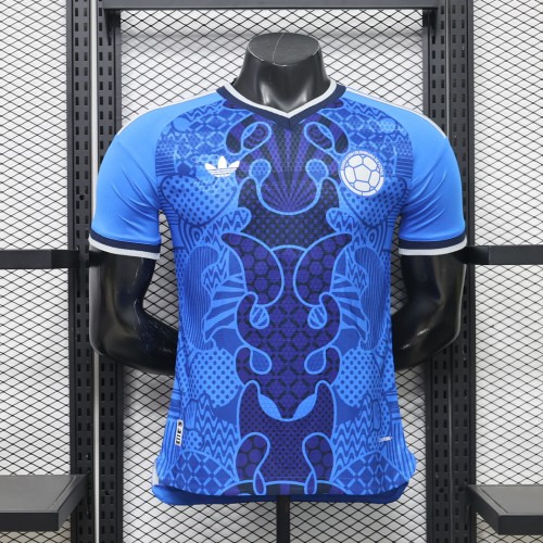 Player Version 2026 Colombia Blue Soccer Jersey Camisetas de Futbol