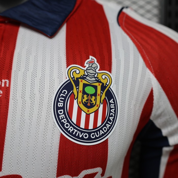 Player Version Long Sleeve 2026-2027 Chivas Home Soccer Jersey Football Shirt