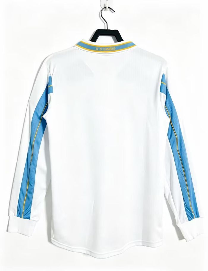 Long Sleeve Retro Jersey 2000-2001 Lazio Home Soccer Jersey Vintage Football Shirt