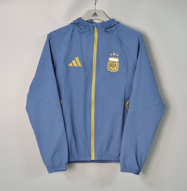 2026 Real Madrid Light Blue Soccer Windbreaker Jacket Football Jacket