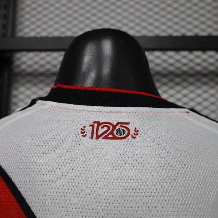 with Sponor Logo Long Sleeve Player Version 2026-2027 River Plate Home Soccer Jersey Football Shirt