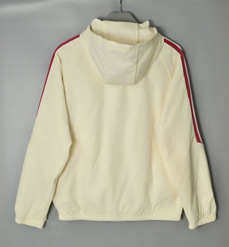 2026 Real Madrid Light Yellow Soccer Windbreaker Jacket Football Jacket