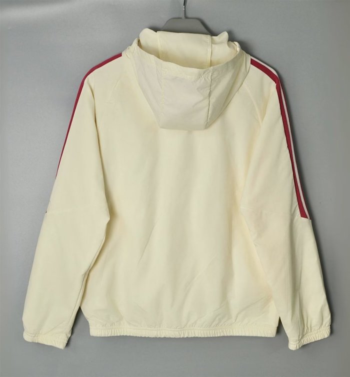 2026 Real Madrid Light Yellow Soccer Windbreaker Jacket Football Jacket