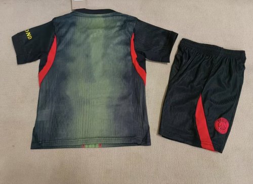 Player Version Youth Uniform Kids Kit PSG 2026-2027 Third Away Soccer Jersey Shorts Child Football Set