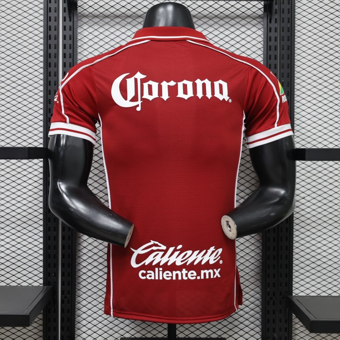Player Version 2026-2027 Deportivo Toluca Home Soccer Jersey Football Shirt