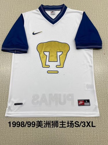 Retro Jersey 1998-1999 Pumas Home Soccer Jersey Vintage Football Shirt