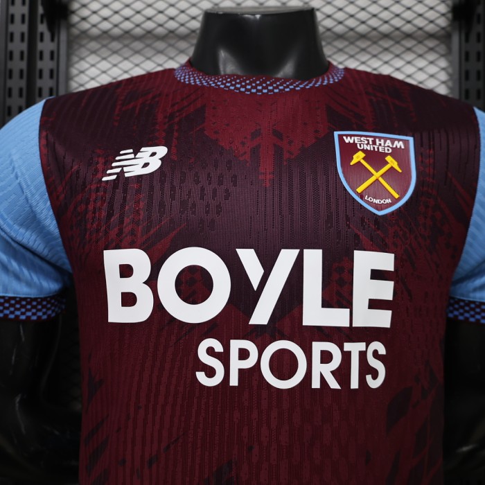 Player Version 2026-2027 West Ham United Home Soccer Jersey Football Shirt