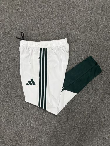 2026-2027 Real Madrid White/Green Soccer Pant Football Long Pants
