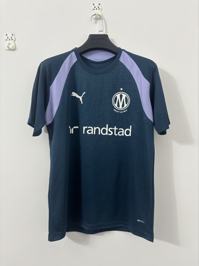 Fan Version 2026-2027 Olympique de Marseille Dark Blue/Purple Soccer Training Jersey Football Shirt