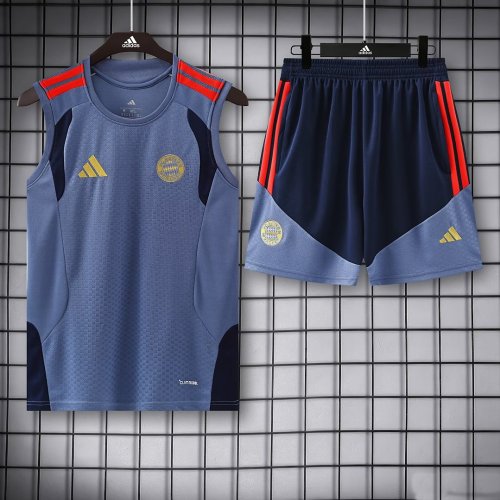 Adult Uniform 2026-2027 Bayern Munich Dark Grey Soccer Training Vest and Shorts Football Kits