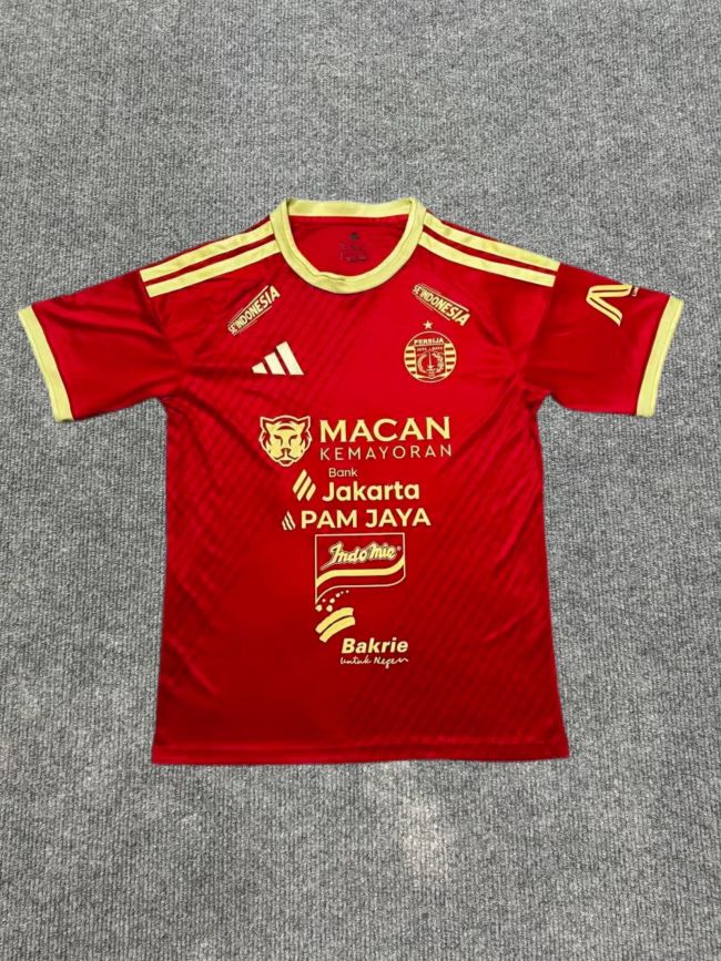 Fan Version 2026-2027 Persija Jakarta Home Soccer Jersey Football Shirt