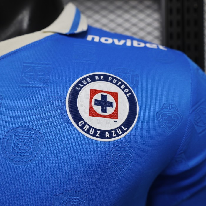 Long Sleeve Player Version 2026-2027 Cruz Azul Home Soccer Jersey Football Shirt