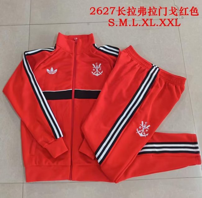 2026-2027 Flamengo Red Soccer Tracksuit Jacket Football Jacket and Pants