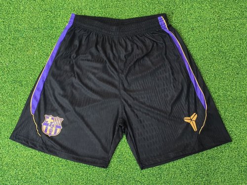 Fan Version 2026-2027 Barcelona Black/Purple Soccer Shorts Football Shorts