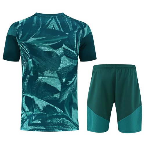 Adult Uniform 2026-2027 Real Madrid Green Soccer Training Jersey and Shorts Football Kits