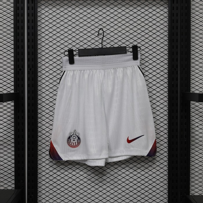 Player Version 2026-2027 Chivas Away White Soccer Shorts Football Shorts