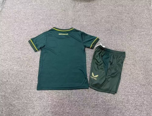 Youth Uniform Kids Kit 2026-2027 Everton Third Away Green Soccer Jersey Shorts Child Football Set