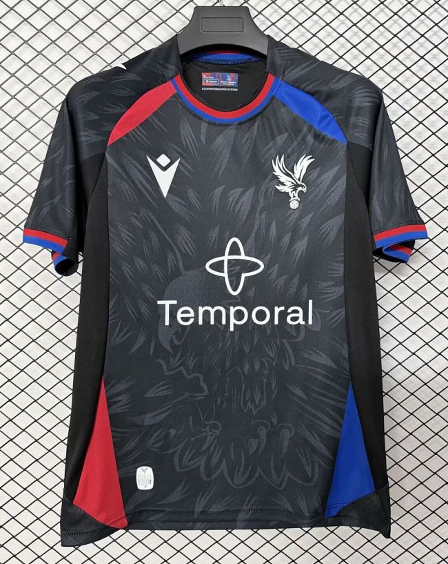 Palace Football Shirt Fan Version 2026-2027 Crystal Palace Away Black Soccer Jersey