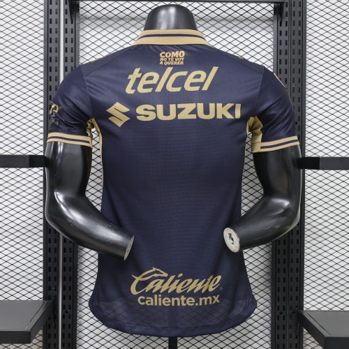 Player Version 2026-2027 Pumas Away Black Soccer Jersey Football Shirt